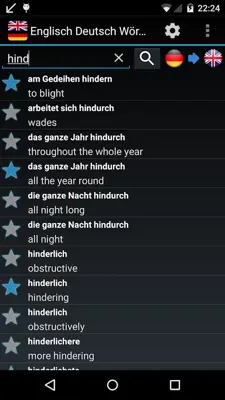 Offline English German Dictionary android App screenshot 3